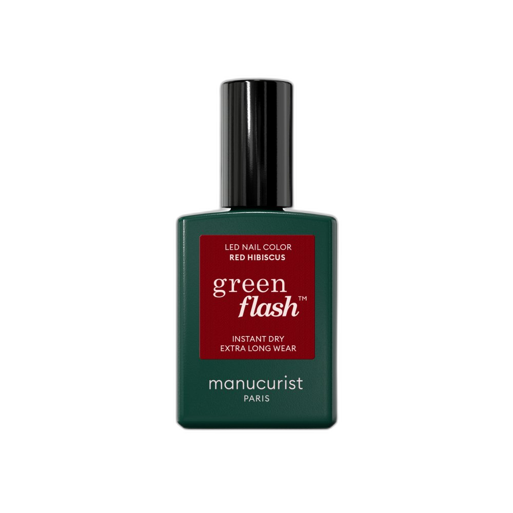 Manucurist Green Flash LED lakier żelowy Red Hibiscus 15 ml