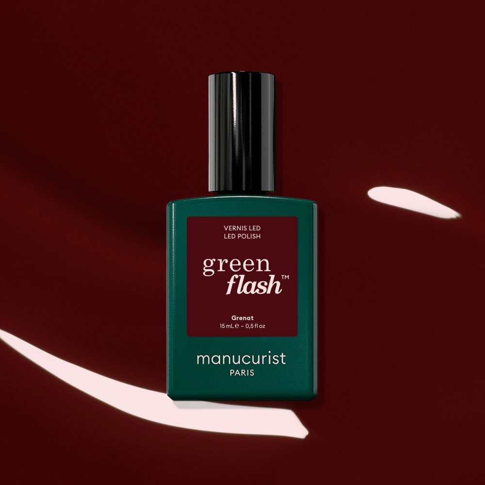 Manucurist Green Flash LED gél lak Grenat 15 ml