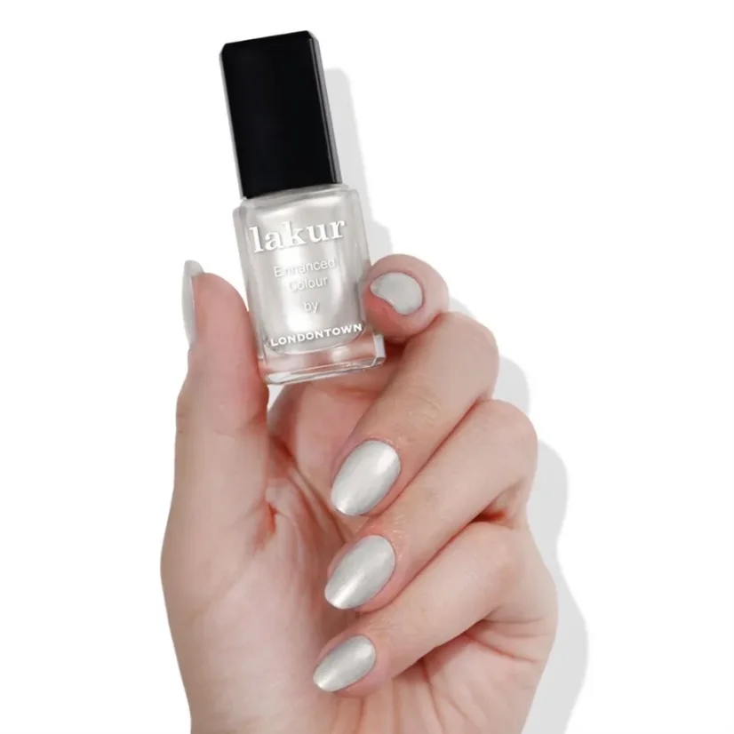 LONDONTOWN Lakur Powder lak na nehty chromový pudrový sníh 12 ml