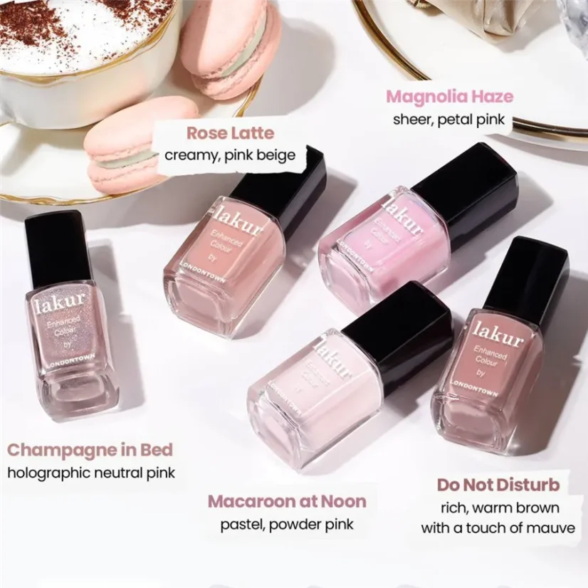 LONDONTOWN Lakur Champagne in Bed lak na nechty holografická ružová 12 ml