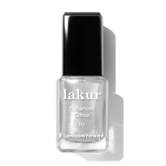 LONDONTOWN Lakur Coconut Crush lak na nehty bílá s třpytkami 12 ml