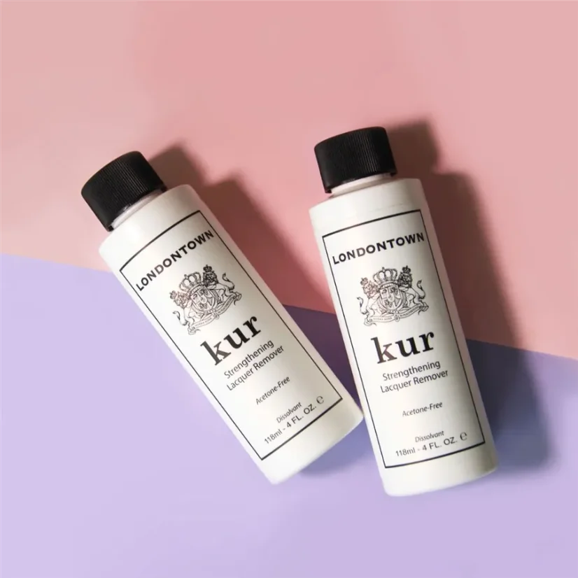 LONDONTOWN kur Odlakovač na nehty posilující Strengthening Lacquer Remover   118 ml
