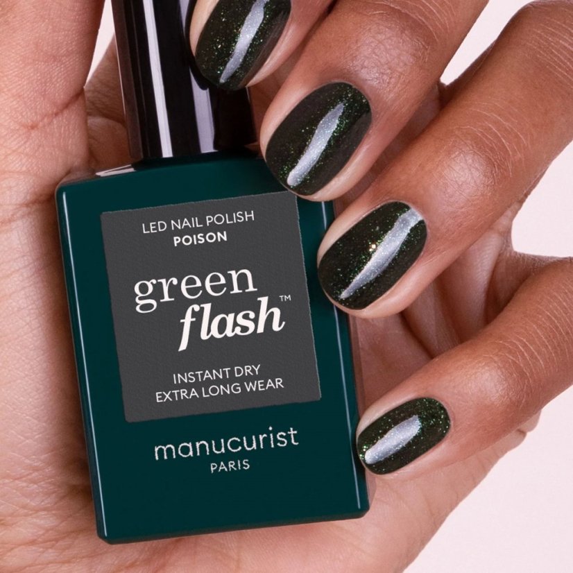 MANUCURIST GREEN FLASH LED LAKIER ŻELOWY POISON 15ml