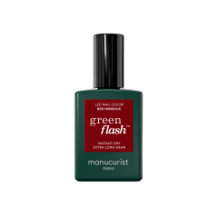 MANUCURIST GREEN FLASH LED LAKIER ŻELOWY RED HIBISCUS 15ml