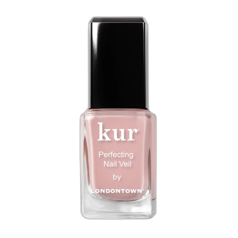 LONDONTOWN Kur Nail Veil No.4 wzmacniająca tonująca pielęgnacja do paznokci Pudrowy róż 12 ml