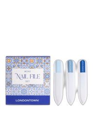 LONDONTOWN Szklane pilniki do paznokci – zestaw 3 mini szt.