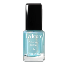 LONDONTOWN Lakur Aegean Aqua lak na nehty třpytivá akvamarínová 12 ml