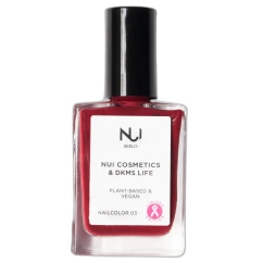 NUI COSMETICS PŘÍRODNÍ LAK NA NEHTY 03 DARK RED VIOLETT 14 ML