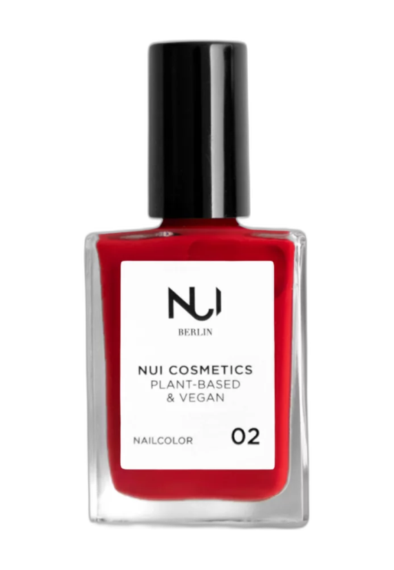 NUI COSMETICS PŘÍRODNÍ LAK NA NEHTY 02 RED 14 ML