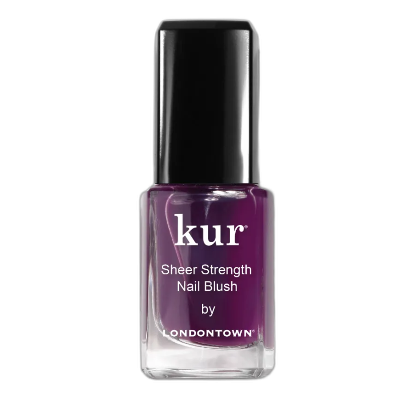 LONDONTOWN kur Sheer Strength Nail Blush Concord wzmacniający lakier do paznokci przezroczysty fioletowy 12 ml