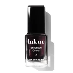 LONDONTOWN Lakur Spilled Wine lak na nehty vínová s třpytkami 12 ml
