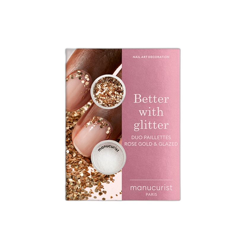 TŘPYTKY BETTER WITH GLITTER ROSE GOLD & GLAZED