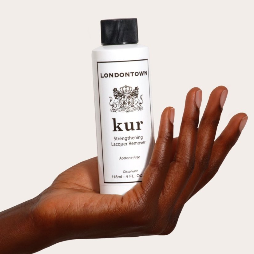 LONDONTOWN kur Odlakovač na nehty posilující Strengthening Lacquer Remover   118 ml