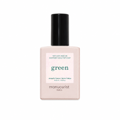 MANUCURIST GREEN SHIMMERY TOP COAT GOLD 15ml