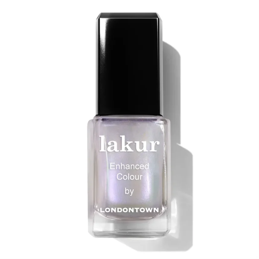 LONDONTOWN Lakur Pixi Chrome Glaze Topper lak na nehty fialový chrom 12 ml