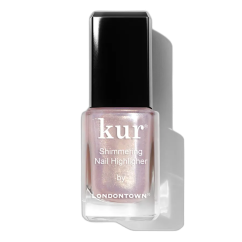 LONDONTOWN Kur Shimmering Nail Highlighter Sunkissed lak na nehty rozjasňující zlatý s třpytkami 12 ml