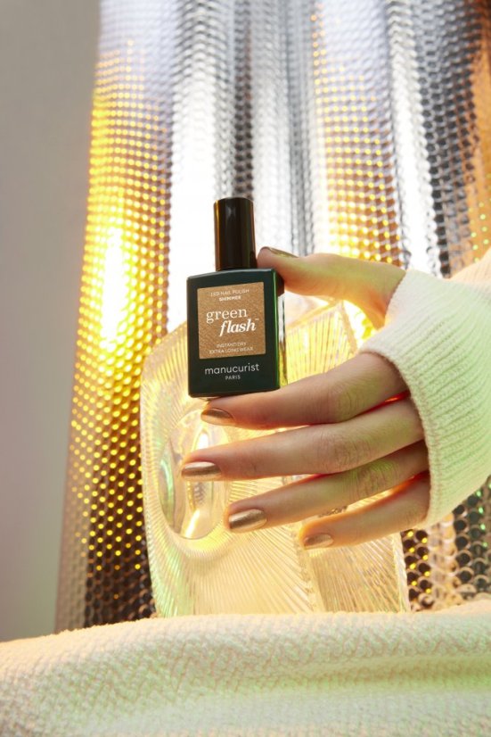 MANUCURIST GREEN FLASH LED LAKIER ŻELOWY SHIMMER 15ml