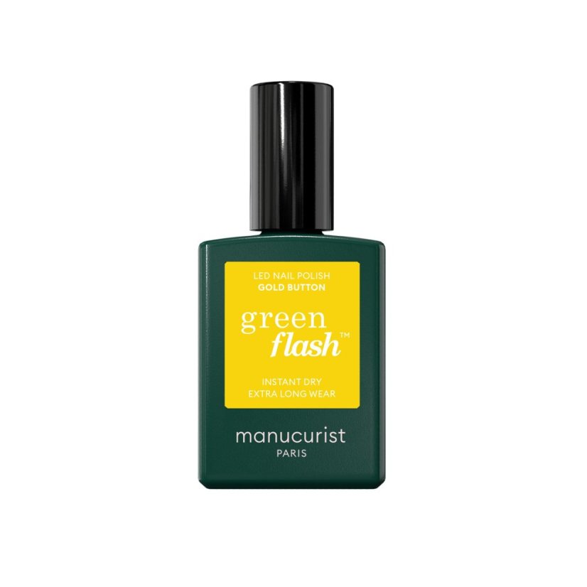 MANUCURIST GREEN FLASH LED GÉL LAK GOLD BUTTON  15ml
