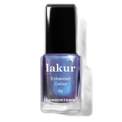 LONDONTOWN Lakur Wildberry Freeze lak na nehty modrofialové třpytky 12 ml