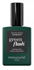 MANUCURIST GREEN FLASH LED LAKIER ŻELOWY ANTHRACITE 15ml