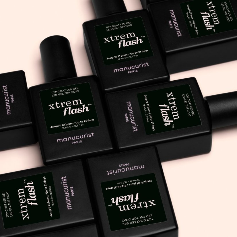 MANUCURIST GREEN FLASH LED TOP COAT Xtrem Flash™ 15 ml