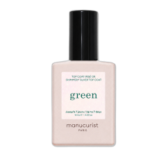 MANUCURIST GREEN SHIMMERY TOP COAT SILVER 15ml