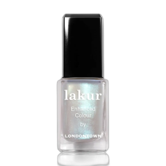 LONDONTOWN lakur Moonstone Chrome Topper chromowy lakier do paznokci chłodny zielony chrom 12 ml