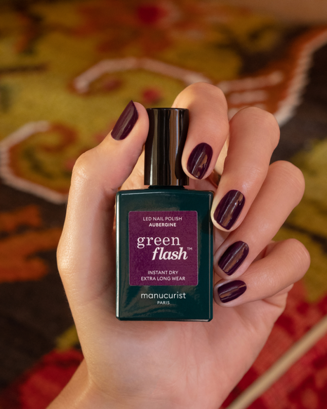 MANUCURIST GREEN FLASH LED GÉL LAK AUBERGINE 15ml
