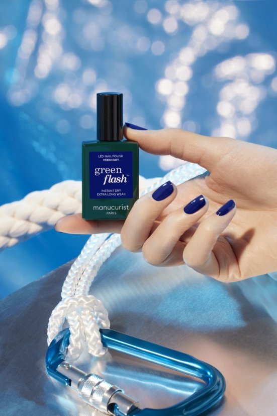 MANUCURIST GREEN FLASH LED GEL LAK MIDNIGHT 15ml