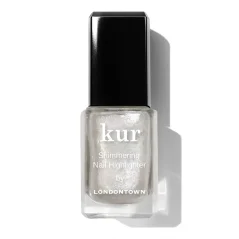 LONDONTOWN Kur Shimmering Nail Highlighter Mirror Ball lak na nehty rozjasňující stříbrný s třpytkami 12 ml