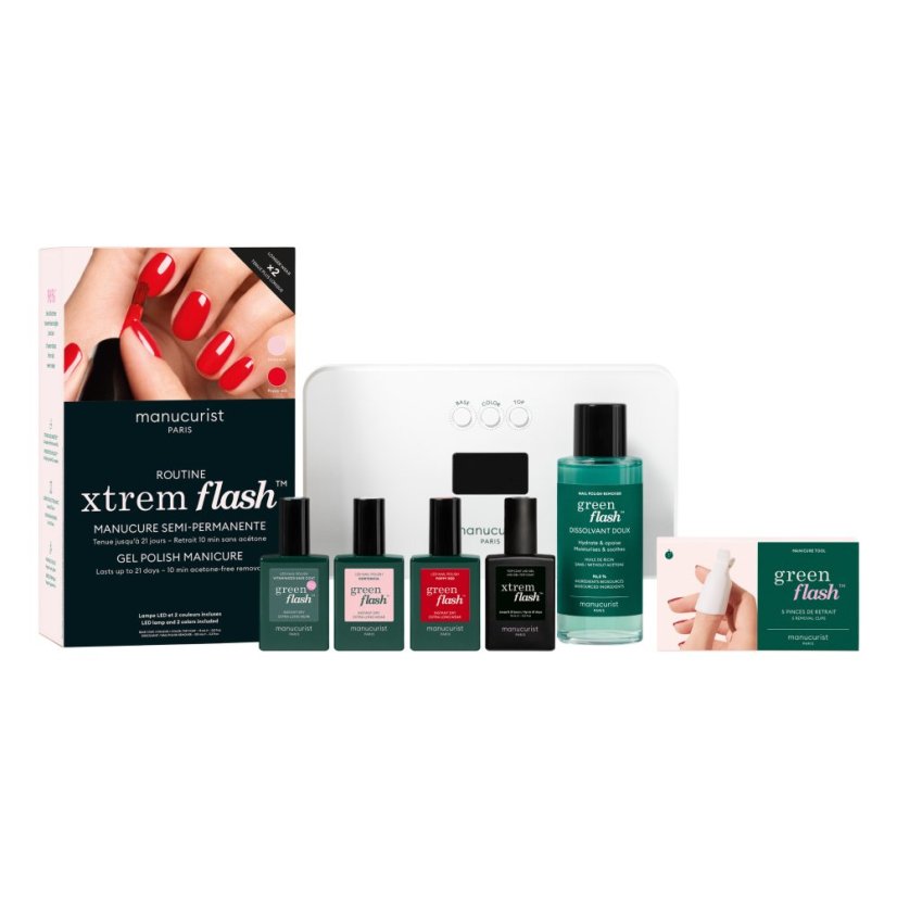 GREEN FLASH LED XTREM ROUTINE SET 36W  POPPY RED & HORTENCIA ZESTAV STARTOWY