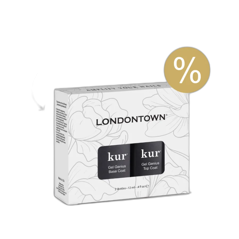 LONDONTOWN Kur Gel Like Set Top Coat a Base Coat (2x12 ml)