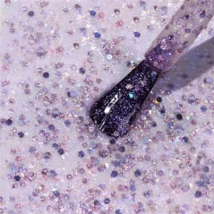 LONDONTOWN Lakur Grape Fizz lak na nehty holografické glitry 12 ml