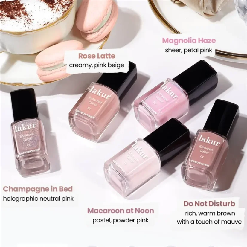 LONDONTOWN Lakur Magnolia Haze lak na nechty priesvitná ružová 12 ml