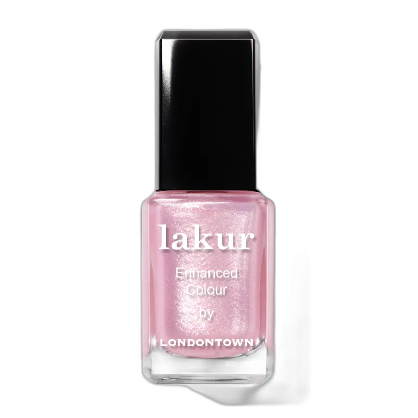 LONDONTOWN Lakur Pink Strawberry lak na nehty růžová s třpytkami 12 ml