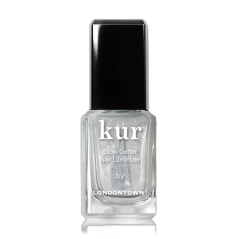 LONDONTOWN kur Glow Getter Nail Luminizer Diamanté rozświetlacz do paznokci ze srebrzystymi drobinkami 12 ml