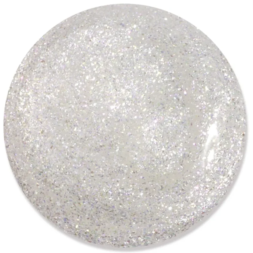 LONDONTOWN Kur Shimmering Nail Highlighter Mirror Ball – rozświetlający srebrny lak do paznokci z drobinkami 12 ml