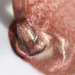 LONDONTOWN Kur Shimmering Nail Highlighter Molten lak na nehty rozjasňující měděný s třpytkami 12 ml