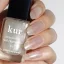 LONDONTOWN Kur Shimmering Nail Highlighter Mirror Ball – rozświetlający srebrny lak do paznokci z drobinkami 12 ml