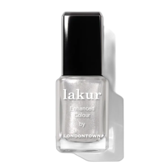 LONDONTOWN Lakur Coconut Crush lak na nehty bílá s třpytkami 12 ml
