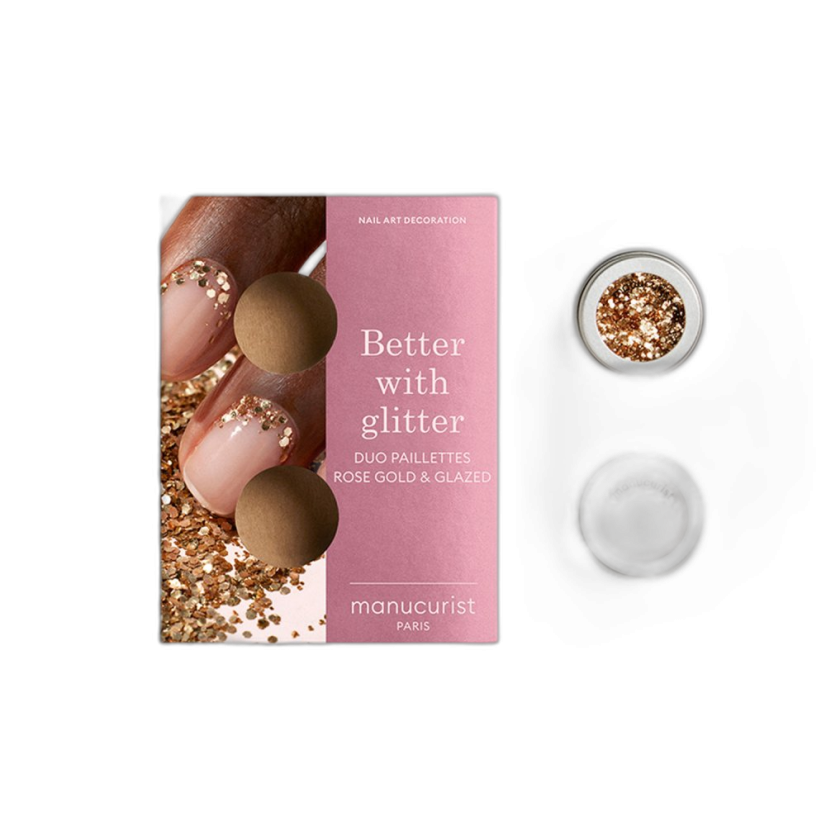 TŘPYTKY BETTER WITH GLITTER ROSE GOLD & GLAZED