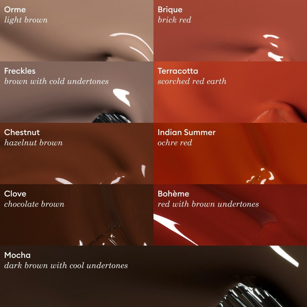 Srovnání odstínu Manucurist Green Mocha s podobnými odstíny
