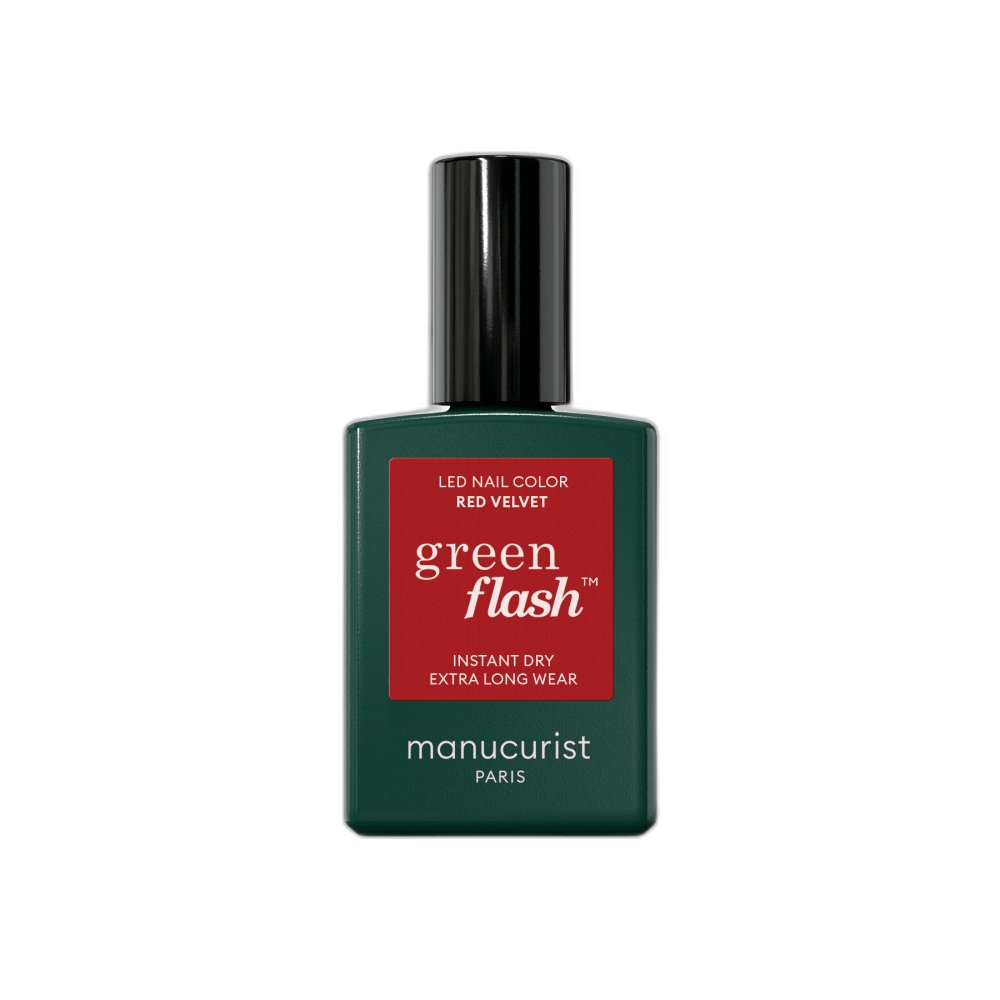 Manucurist Green Flash LED lakier żelowy Red Velvet 15 ml