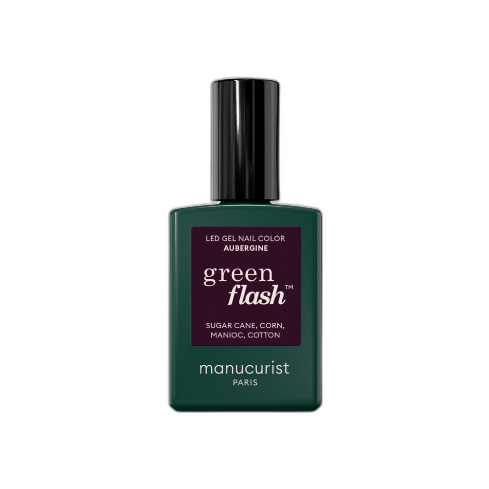 Manucurist Green Flash LED gel lak Aubergine 15 ml