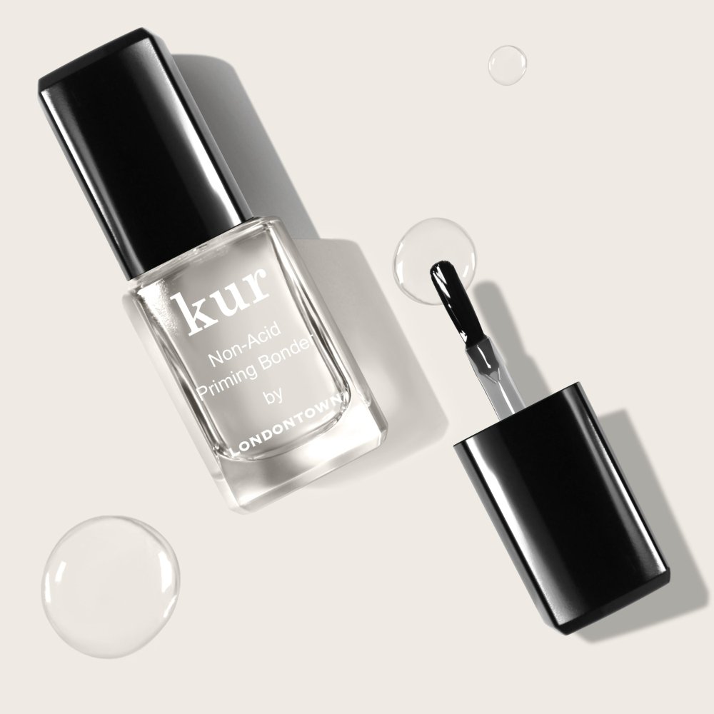 Otevřená lahvička Londontown Non-Acid Priming Bonder se štětečkem